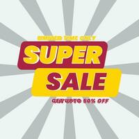 Discount Sale Banner Design vector