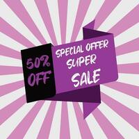 Discount Sale Banner Design vector