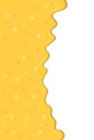 Cheese frame drops background. Liquid cheese drip vector