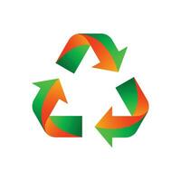 reciclaje logo vector elemento, reciclaje icono modelo