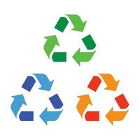 reciclaje logo vector elemento, reciclaje icono modelo