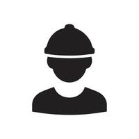 Vector icon for a construction worker