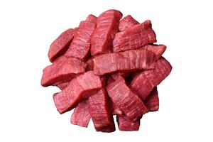 Juicy fresh raw beef meat with salt, spices and herbs photo