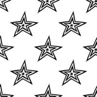 Seamless pattern with cute stars doodle for decorative print, wrapping paper, greeting cards, wallpaper and fabric vector