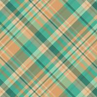 Tartan plaid pattern with texture and summer color. vector