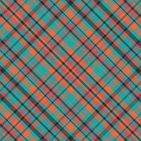Tartan plaid pattern with texture and summer color. vector