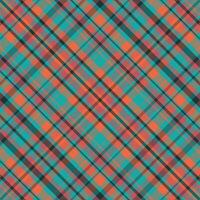 Tartan plaid pattern with texture and summer color. vector