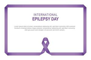 antecedentes del día internacional de la epilepsia. vector