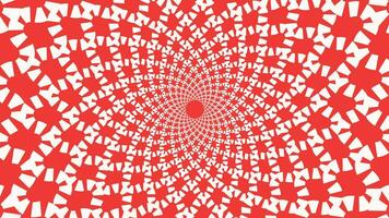 Abstract spiral round vortex style red and white background. This simple spinning style background can be used as valentine love background. vector