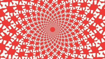 Abstract spiral round vortex style red and white background. This simple spinning style background can be used as valentine love background. vector