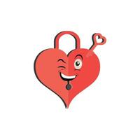 Heart funny cartoon character different pose. Cartoon red heart character with funny face. Happy cute heart emoji set. Love vector illustration. Valentine Day card
