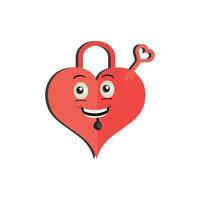 Heart funny cartoon character different pose. Cartoon red heart character with funny face. Happy cute heart emoji set. Love vector illustration. Valentine Day card