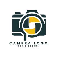 Camera photography shutter concept logo design vector template
