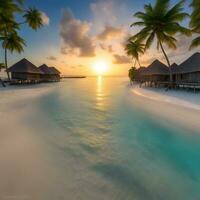 AI generated photograph maldives sunset by james mccormick on 500px photo