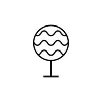 Tree Line Symbol for Infographics vector