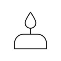 Cupcake Vector Line Icon for Adverts. Suitable for books, stores, shops. Editable stroke in minimalistic outline style. Symbol for design