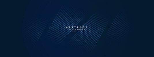 Abstract Dark Blue Waving circles lines Technology Background. Modern gradient with glowing lines shiny geometric shape and diagonal, for brochure, cover, poster, banner, website, header vector