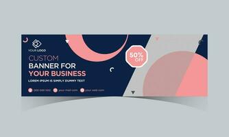 Abstract banner design web template. Gradient cover header background for website design, Social Media Cover ads banner, flyer, invitation card, annual report, backdrop, brochure, poster vector