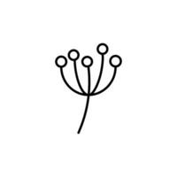 Flower Vector icon for Advertisement. Suitable for books, stores, shops. Editable stroke in minimalistic outline style. Symbol for design