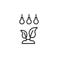 Plant Vector Line Icon For Design, Infographics, Apps