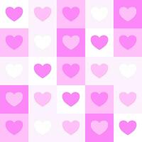 vector of pink heart tile pattern seamless background. graphic element background design for love and valentine's day.