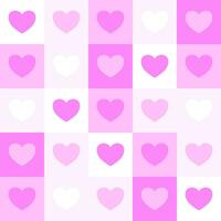 vector of pink heart tile pattern seamless background. graphic element background design for love and valentine's day.