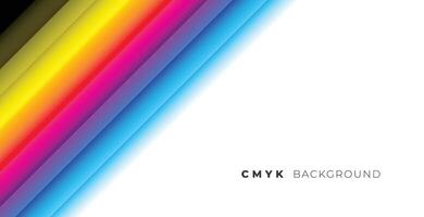 rainbow cmyk colors line stripe background vector