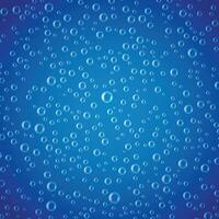 rain drop or water bubbles blue background vector