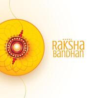 raksha bandhan wishes card beautiful design vector