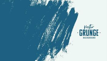 hand painted blue grunge texture background vector