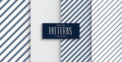 set of diagonal lines patterns design vector