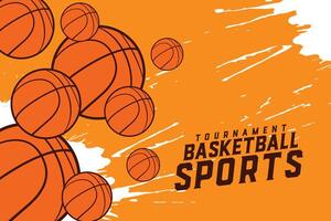 basketball sports tournament background design vector