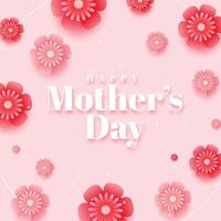 beautiful happy mothers day background design vector