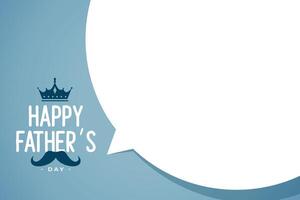 happy fathers day background with text space vector