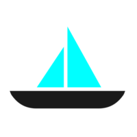 trä- segelbåt traditionell transport png