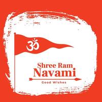 shree ram navami festival background design vector