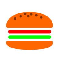 hamburger formaggio prima colazione menù png