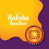saludo diseño para raksha Bandhan festival vector