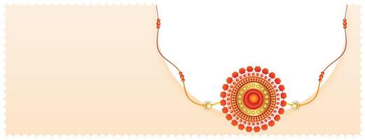 rakhi design for raksha bandhan festival vector