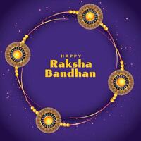 raksha bandhan festival background in purple color vector