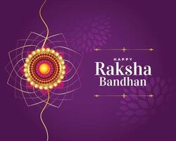 raksha bandhan purple festival background card design vector