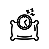 sleep icon or logo design isolated sign symbol vector illustration - high quality line style vector icon