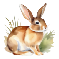 söt kanin vattenfärg illustration ClipArt png