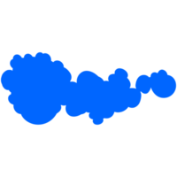 Simple cute cartoon design of clouds. png