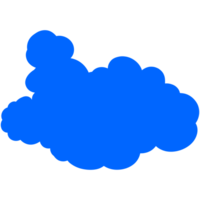 Simple cute cartoon design of clouds. png
