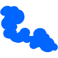 Simple cute cartoon design of clouds. png