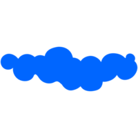 Simple cute cartoon design of clouds. png