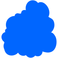 Simple cute cartoon design of clouds. png