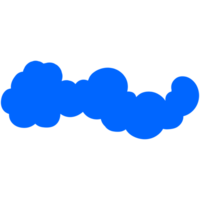 Simple cute cartoon design of clouds. png