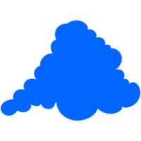 Simple cute cartoon design of clouds. png